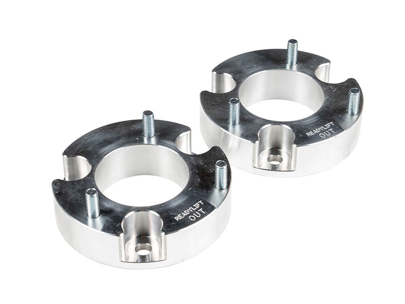ReadyLIFT 3.5" SST Lift Kit pair of aluminum strut spacers, studio view