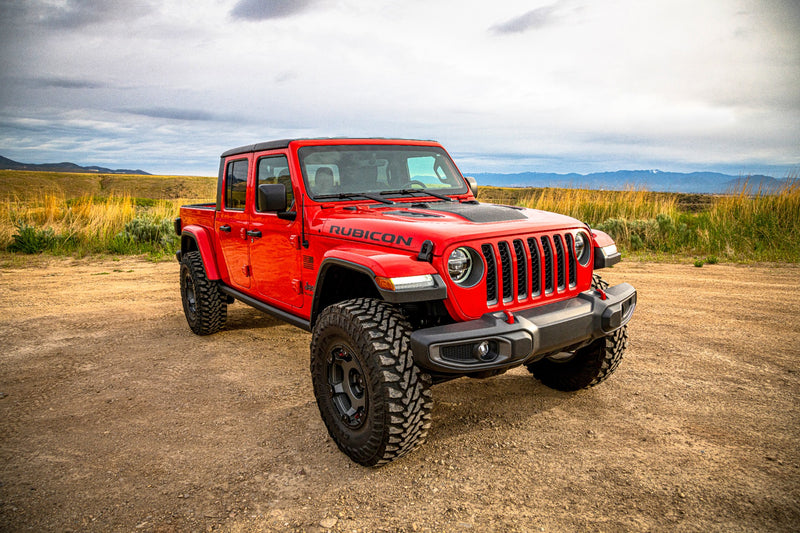 TeraFlex 3.5" Trail Select Adventure Kit with Falcon 2.1 Shocks installed on a Jeep Gladiator, view 2