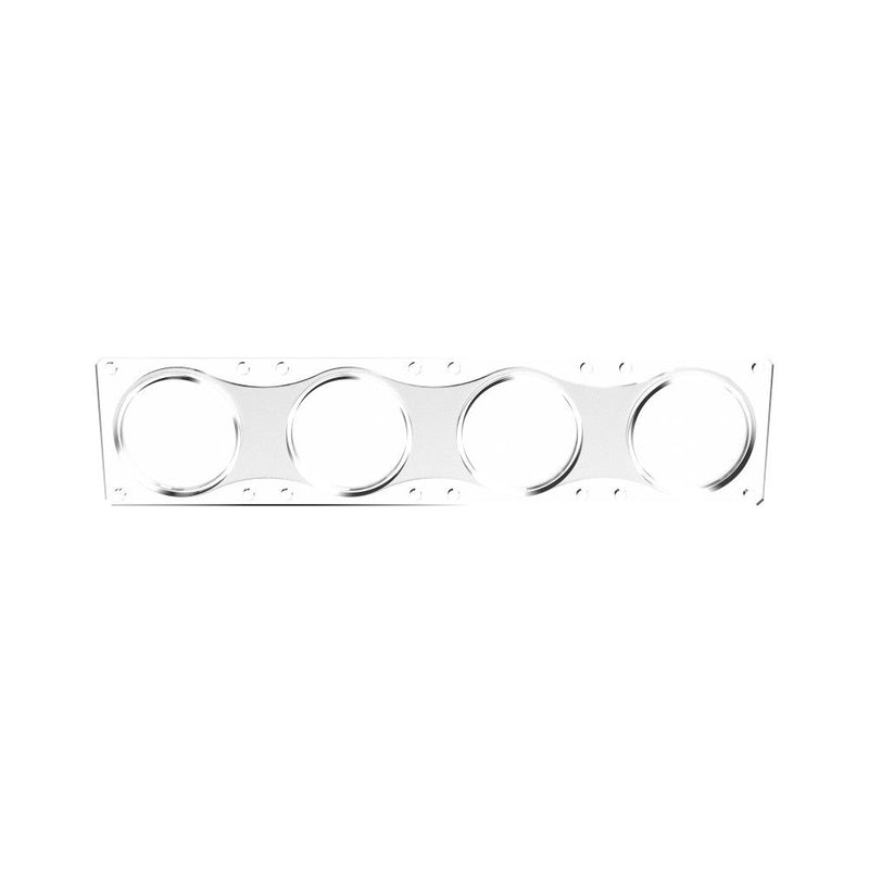 KC HiLiTES FLEX ERA LED Light Bar Replacement Lens, clear spot beam light bar lens, front view