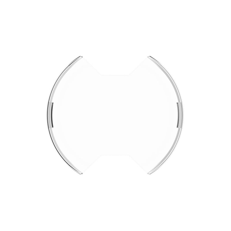 KC HiLiTES SlimLite 6" LED Light Shield, clear SlimLite 6 inch shield, front view