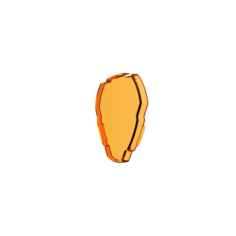 KC HiLiTES FLEX ERA 3 Light Shield & Cover, amber light shield, angled view