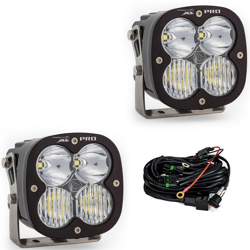 Baja Designs XL Pro LED Auxiliary Light Pod Pair, with Driving/Combo pattern and Clear lens, studio photo