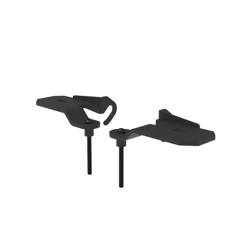 KC HiLiTES A-Pillar Ditch Light Mount Brackets, pair of ditch light brackets, side view