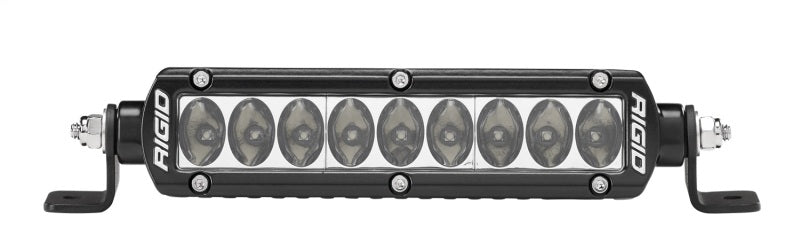Rigid SR-Series PRO 6" Driving light bar, front view on white