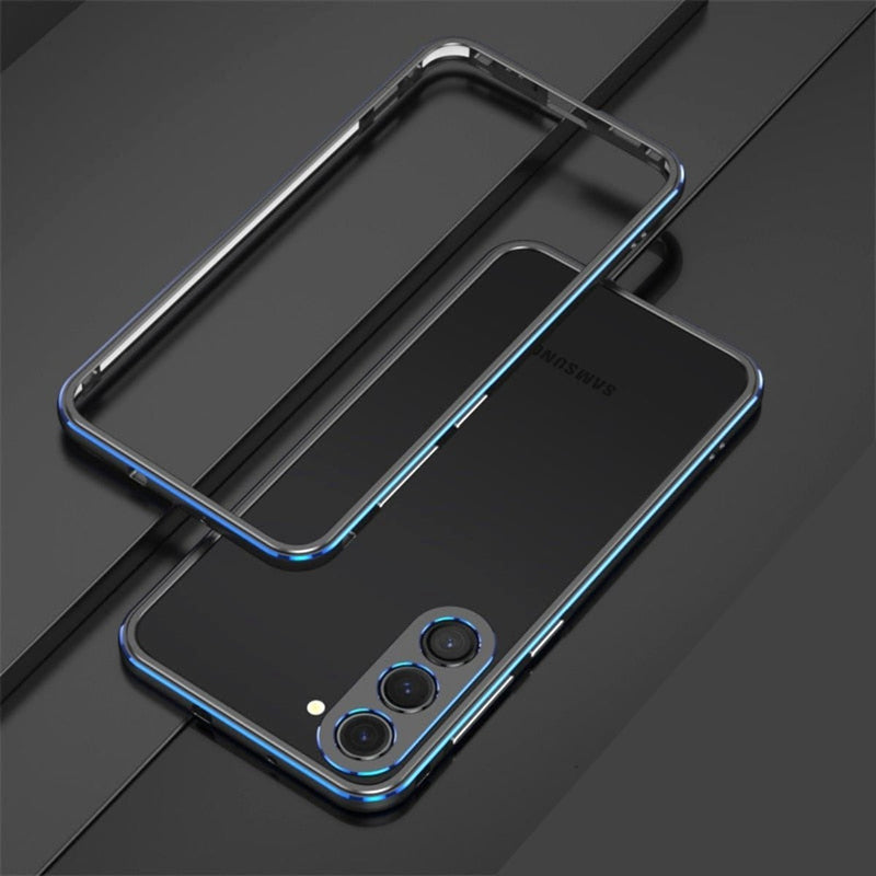 Aurum Shield Aluminum Metal Bumper Case Luxe Finish Samsung black blue bumper frame black phone