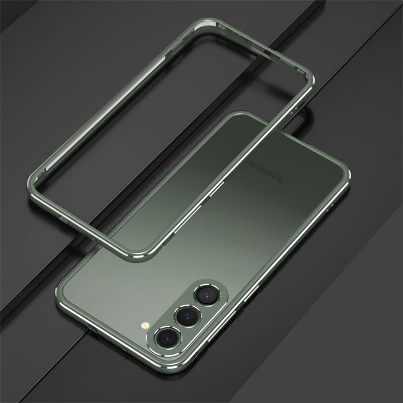 Aurum Shield Aluminum Metal Bumper Case Luxe Finish Samsung green phone silver green bumper case separated frame