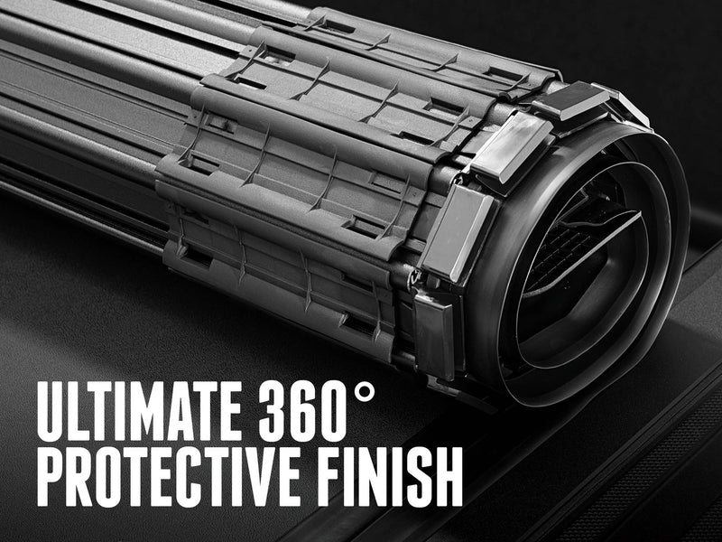 The rolled BAK Revolver X4s showing its 360-degree matte protective finish