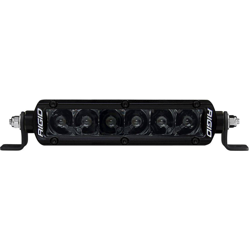 Rigid SR-Series PRO 6" Spot Midnight light bar, front view on white