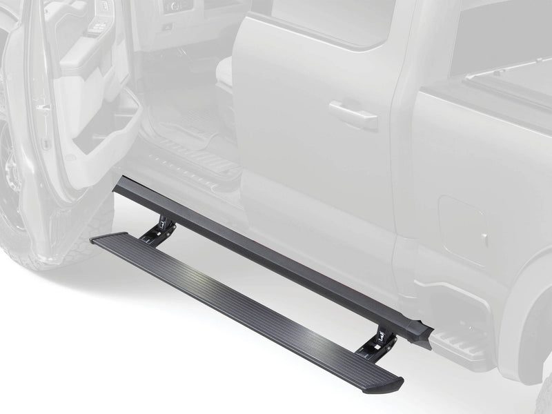 Illustration of the PowerStep XL deployed under a ghosted pickup outline