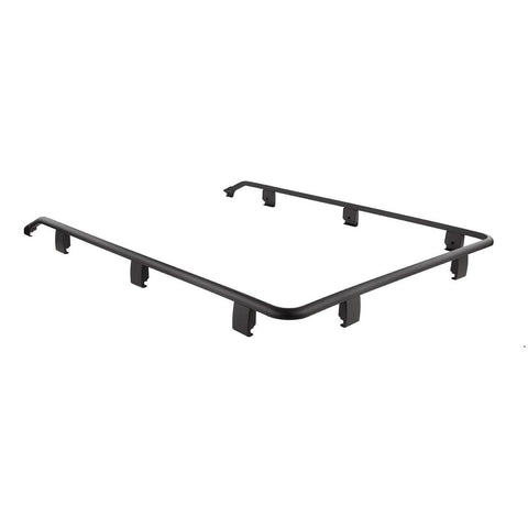 ARB BASE Rack front three-quarter guard rail in black, shown on white