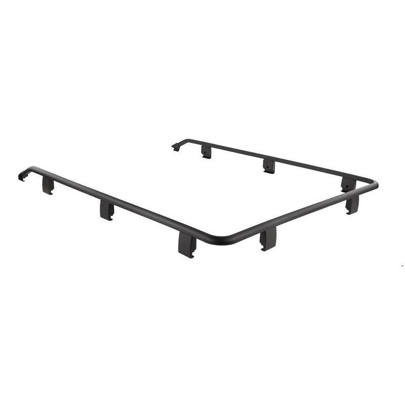 ARB BASE Rack front three-quarter guard rail in black, shown on white
