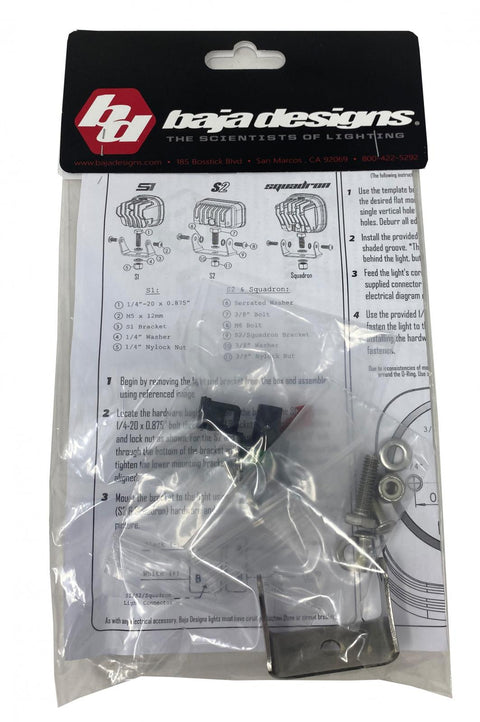 Baja Designs S1 Series Parts Bag, whole product on a studio background