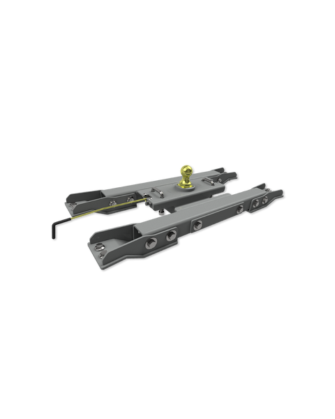 B&W Turnoverball under-bed mounting kit for GNRK1020, shown as part of the complete GNRK1020 gooseneck hitch it belongs to