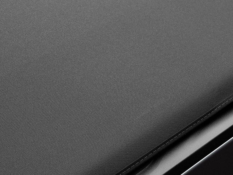 Close-up of the woven canvas cover surface