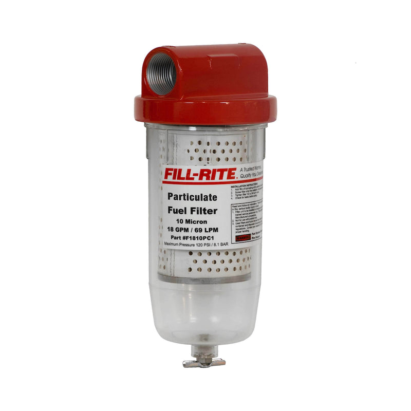 Fill-Rite F1810PC1, filter with clear bowl and head