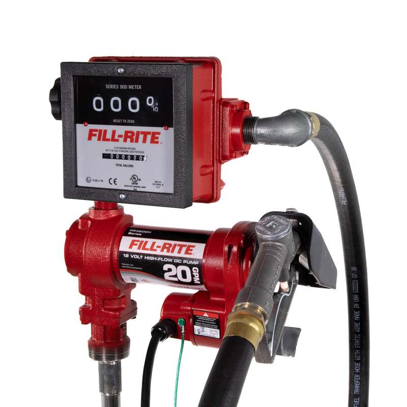 Fill-Rite FR4211H 12V DC 20 GPM Fuel Transfer Pump with Meter & Nozzle image 2