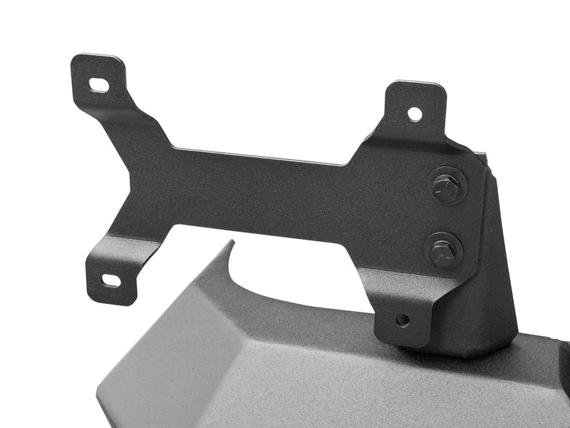 Go Rhino Trailline: close-up of the rear bumper tire carrier mounting bracket