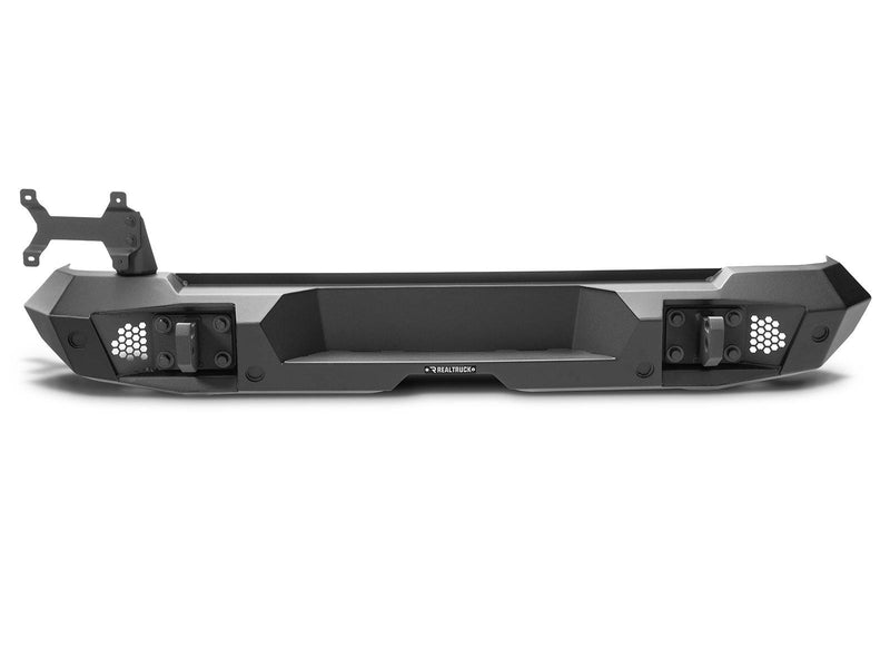 Go Rhino Trailline: full-width rear bumper with tire carrier bracket, rear studio view
