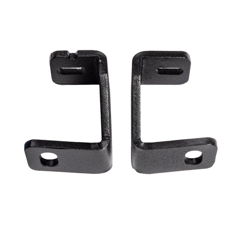 Go Rhino XE: pair of black U-shaped light mount brackets on white