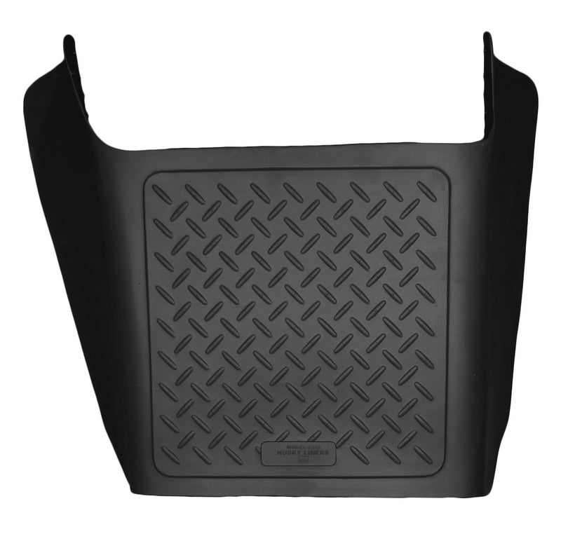 Husky Liners WeatherBeater black center hump floor liner for 2007-2020 Toyota Tundra (Regular Cab / Double Cab / CrewMax), on a white background
