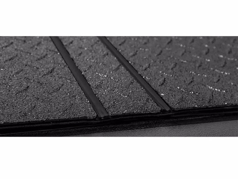 LOMAX Hard Tri-Fold Tonneau Cover for 2014-2018 Chevrolet Silverado 1500 / GMC Sierra 1500 (5'8" Bed, Urethane Aluminum), view 6