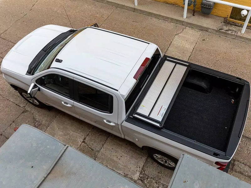LOMAX Professional Hard Tri-Fold Tonneau Cover, view 6