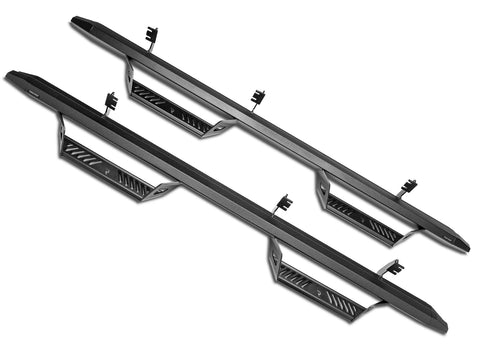 N-Fab Predator Pro nerf steps in textured black, pair on white