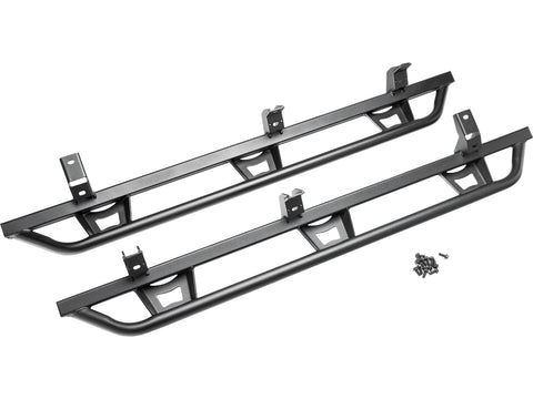 N-Fab TrailSlider step system in textured black, pair on white