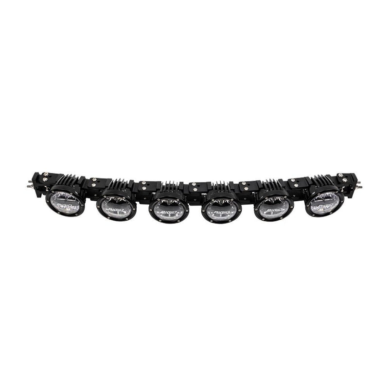 Rigid 360 Connect 30" Light Bar Assembly on a studio background: angled view of a six-pod 360 Connect light bar with round black pods on a common mount, on white