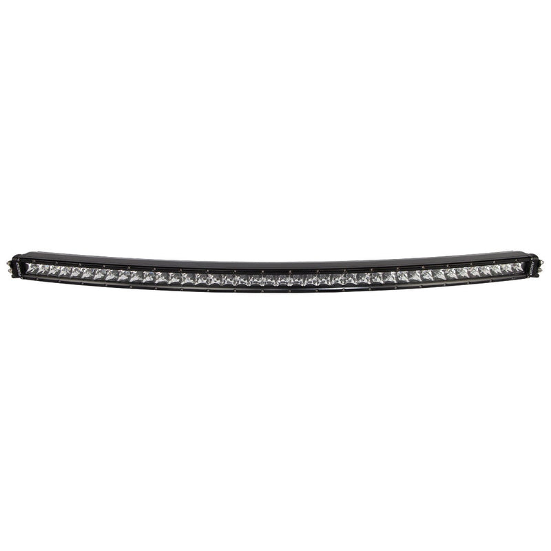 Rigid RDS SR-Series PRO 40" Spot on a studio background: front view of a long black curved single-row RDS SR-Series PRO LED light bar on white