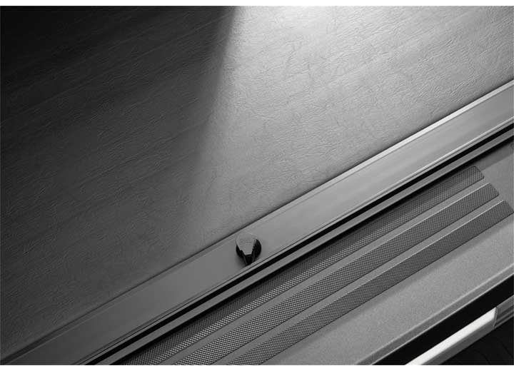 Close-up of the industrial-grade vinyl top over the aluminum slats