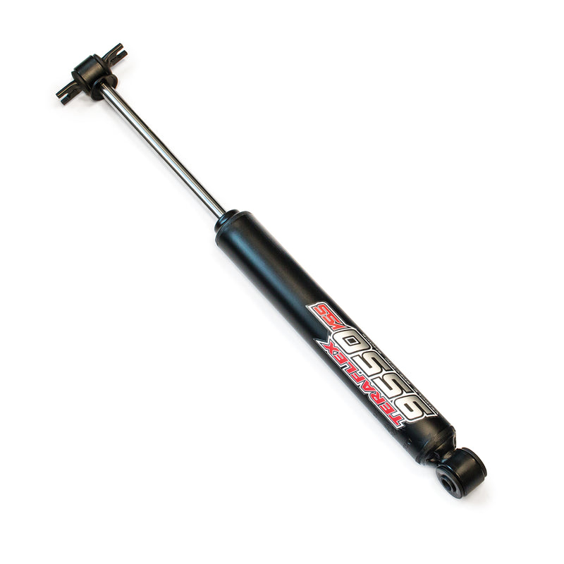TeraFlex 9550 VSS twin-tube shock with bar-pin upper mount on a white background
