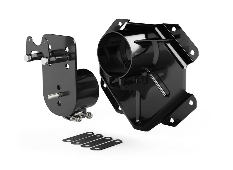 TeraFlex Alpha HD adjustable spare tire mount kit with plate spacers on a white background