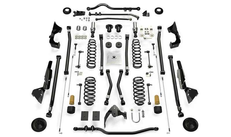 TeraFlex 6" Alpine RT6 long arm suspension system, without shocks on a white background