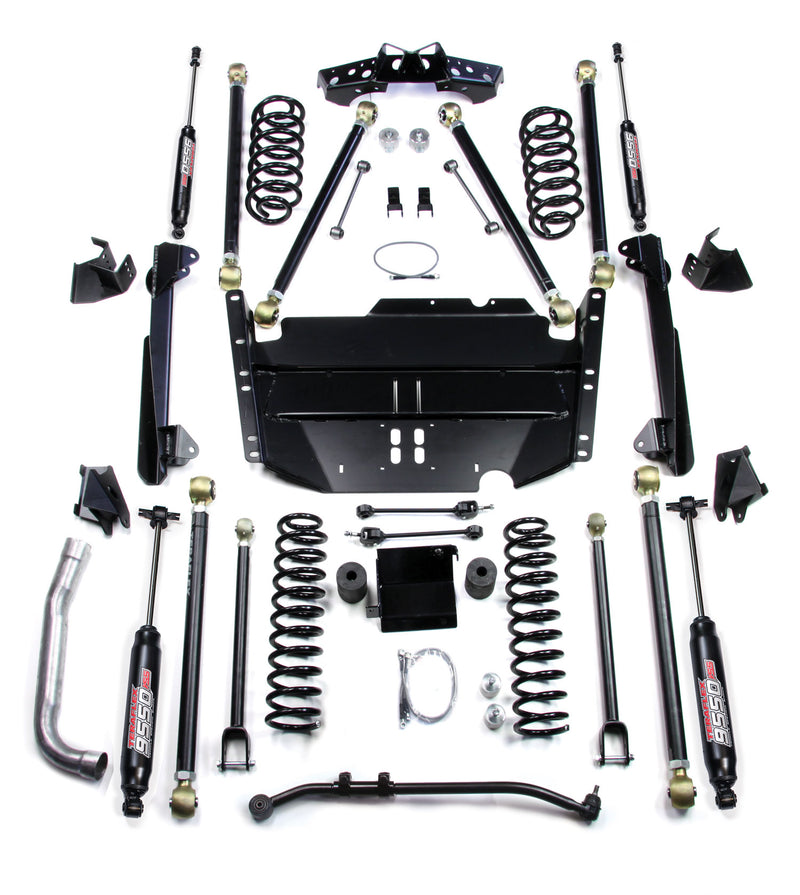 TeraFlex Pro LCG long arm suspension system with 9550 VSS shocks on a white background
