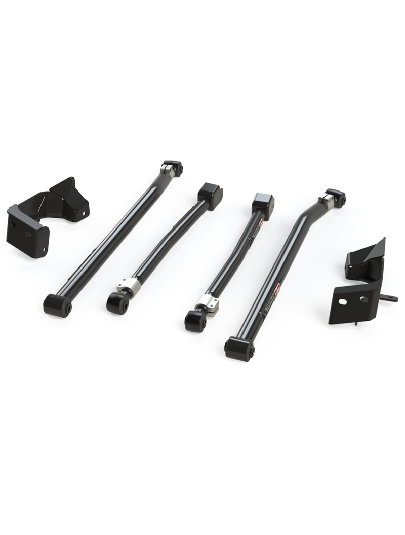 TeraFlex Alpine IR front long arm & brackets on a white background