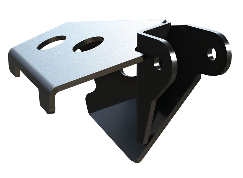 TeraFlex Pro LCG front upper control arm bracket, passenger side, on a white background