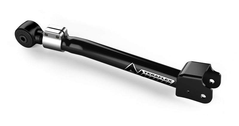 TeraFlex Alpine front upper control arm, passenger side on a white background