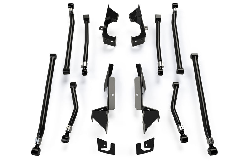 TeraFlex / 8-arm adjustable Alpine long control arm & bracket kit (3-6 lift)-complete on a white background