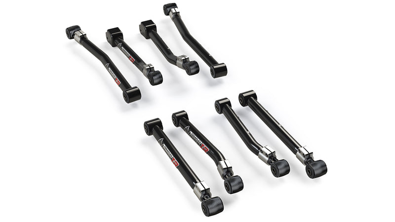 TeraFlex Alpine IR control arm kit, 8-arm adjustable (2-4" lift) on a white background