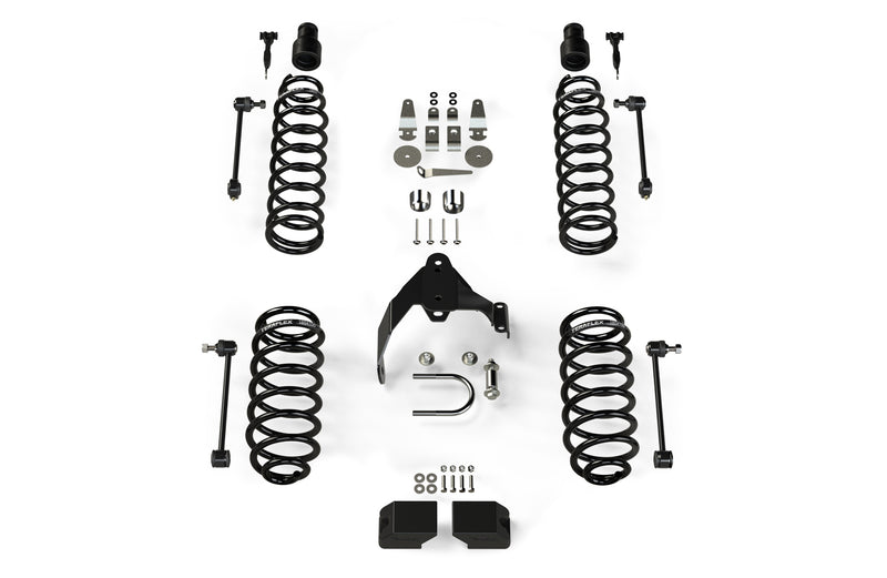 TeraFlex 3" Coil Spring Base Lift Kit, No Shocks on a white background
