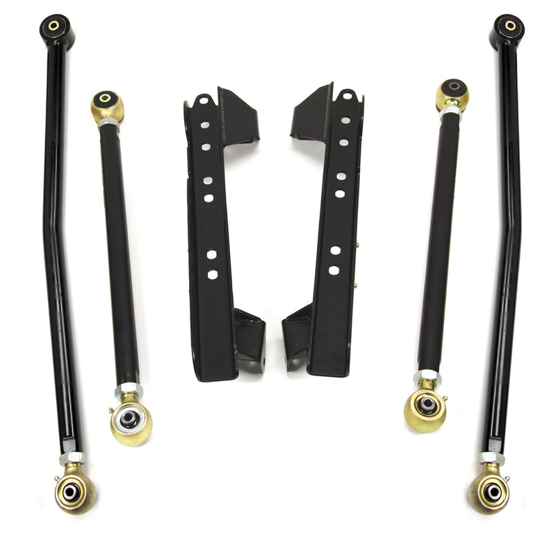 TeraFlex LCG Long Control Arm & Bracket Kit, Lower (3"-5" Lift) on a white background