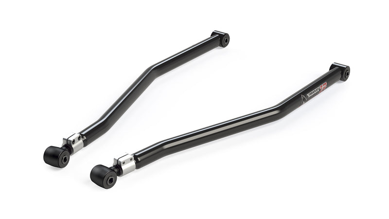 TeraFlex Long Control Arm, shown on a studio background: pair of black TeraFlex Alpine IR adjustable control arms on white