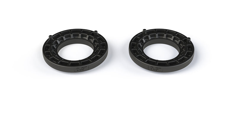 TeraFlex Performance Spacer Lift Kit, shown on a studio background: two black 0.5" coil spring spacer rings on white
