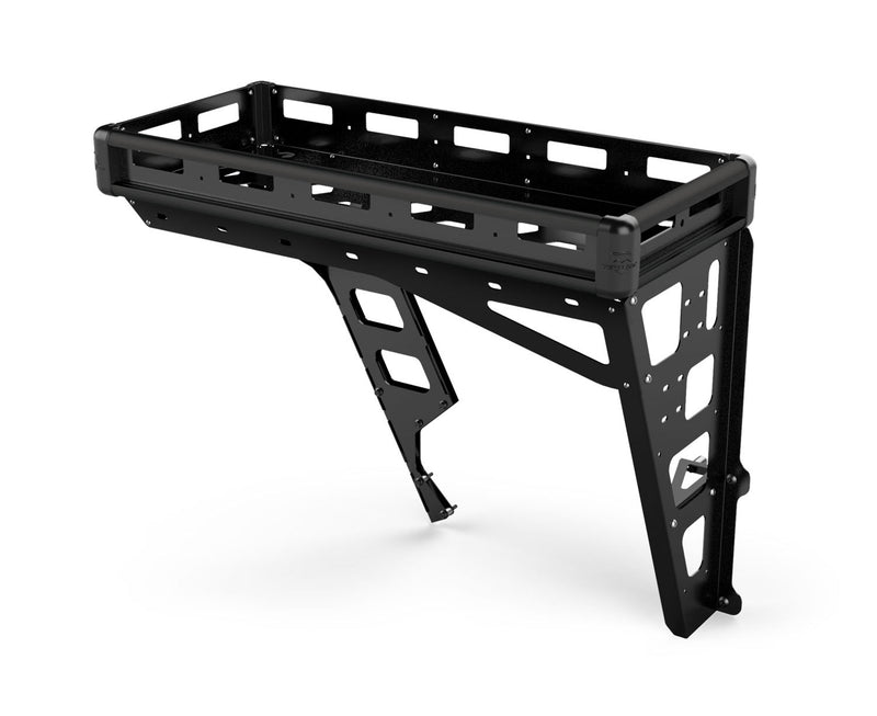 TeraFlex Alta cargo rack with black rails on a white background