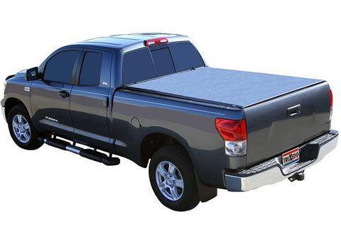TruXedo Deuce soft folding tonneau cover closed on a 2007-2021 Toyota Tundra, widest view