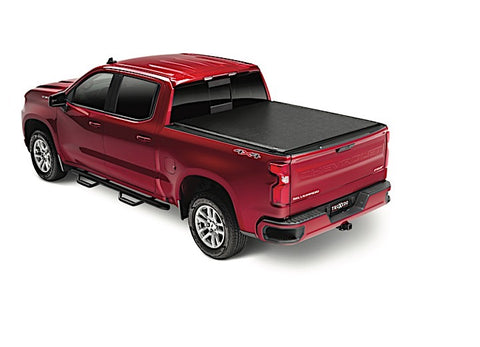 TruXedo Deuce soft folding tonneau cover closed over the bed of a pickup truck, widest view