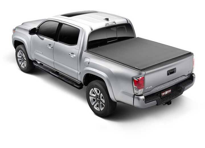 TruXedo Sentry CT hard roll-up tonneau cover closed on a 2016-2023 Toyota Tacoma, widest view