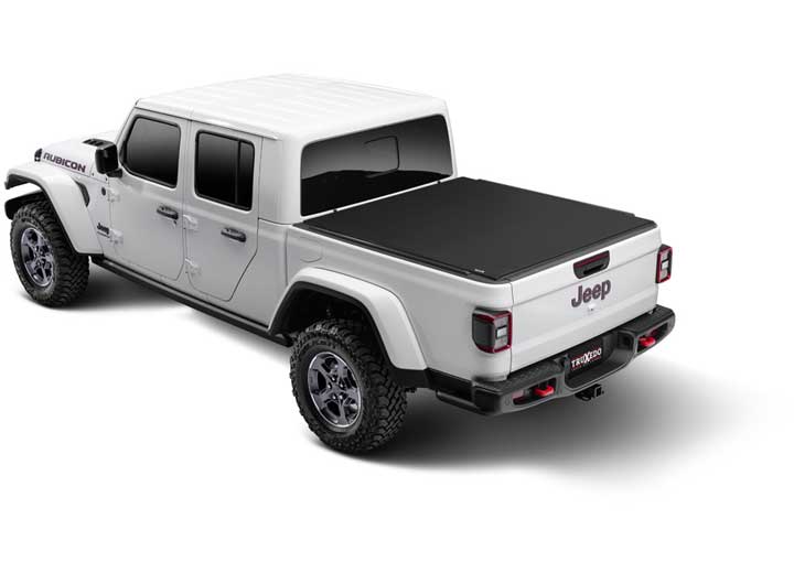 TruXedo Sentry CT hard roll-up tonneau cover closed on a 2020-2024 Jeep Gladiator, widest view