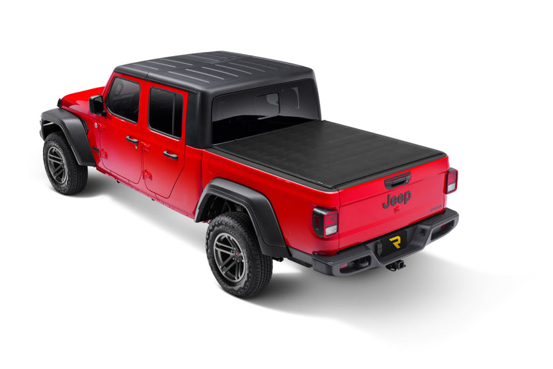 TruXedo Sentry hard roll-up tonneau cover closed on a 2020-2024 Jeep Gladiator, widest view